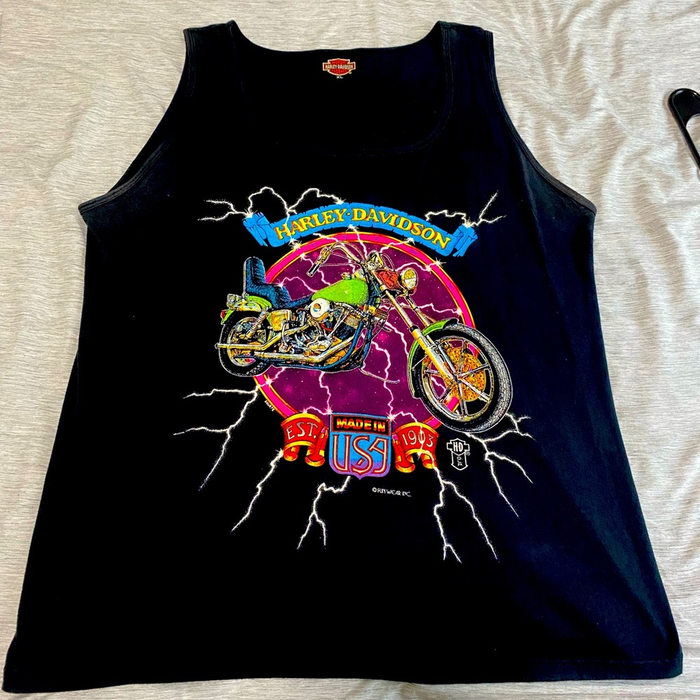 ****SUPER RARE!!!*** Men’s XL Vintage Early 90’s Harley-Davidson Tank Top